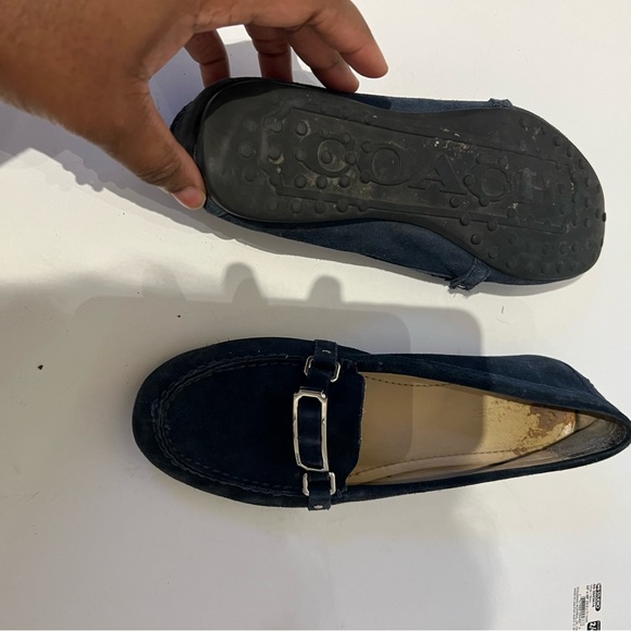 Coach blue upper suede 8.5b loafers… - Picture 4 of 6